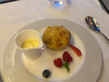 The Winter Berry Bread and Butter pudding was enjoyable. Not a showstopper but a safe dessert.