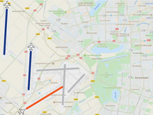 Same runways in use as the last three days.
