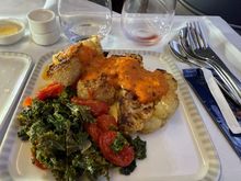 BTC Cauliflower Steak with slow-simmered tomato sauce  ,dried chili, roasted cherry tomatoes and lightly tossed kale with extra virgin olive.  Quite possibly my favorite BTC dish out of SG at the moment.  Absolutely delicious, with the cauliflower nicely cooked.