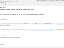 SimplyTestMe result