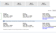 This is what I referenced in my first post and it's super confusing.  The display defaults to "today" which makes zero sense. It should default to your original travel date.  My original travel date is April 6 which happens to be the last day displayed in that tab.  I can't push the flight out to a later date using this tool but I imagine I could if I went through "Change Flight" on the reservation itself.