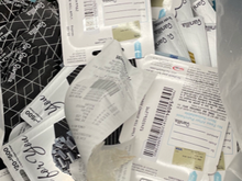 Just got back from my WMNM, noticed dozens of these in the open trash bin at the end of the self-checkout line. Not sure what's going on, but there are now zero variable VGC's left on the GC rack for this particular store.
