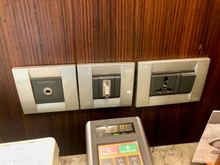 wall connections by bedside now dated