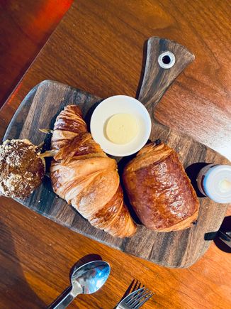 Pastry basket, muffin varied daily