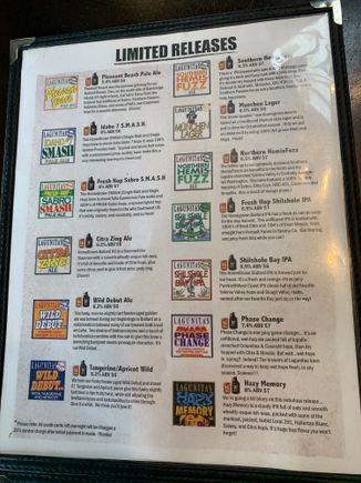 great menu!