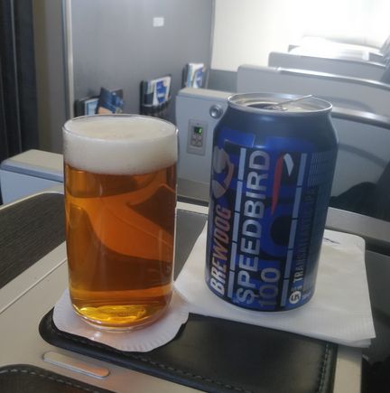 This is what he says :
Claims to be bitter sweet and it is but in a grapefruit sense rather than hoppy IPA. Basically grapefruit juice mixed with Punk IPA. 

Just FYI despite being in CE I had to purchase from BoB menu as not included on club trolley !!!! What !!