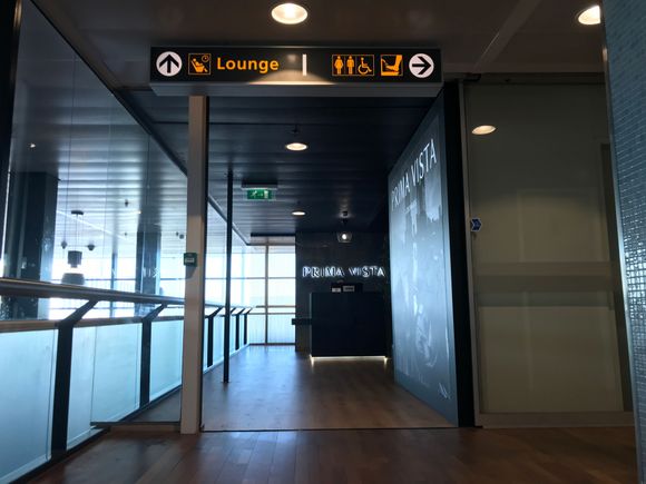 Entry to the lounge