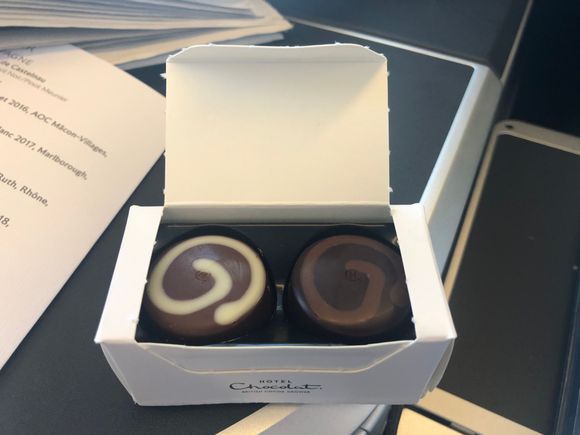 Said two chocolates