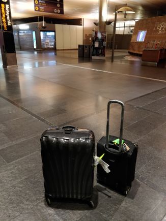 Reunited with my luggage !