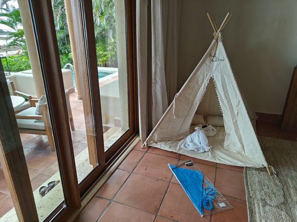 Teepee and kite
