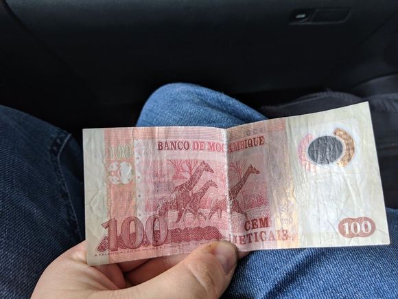 Fuel was cheaper in Mozambique, so we headed over the border to fill up the vehicles. 