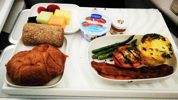 Breakfast, quite ok.  Why on earth they have to put mushrooms everywhere!??