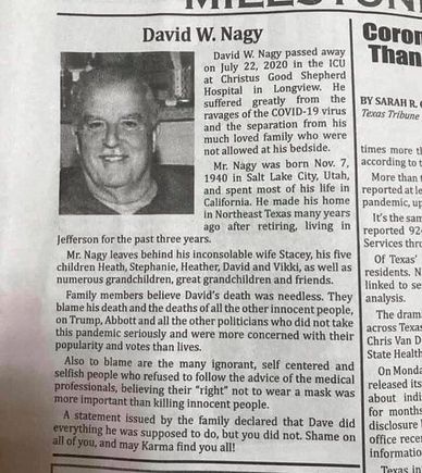 Interesting obituary