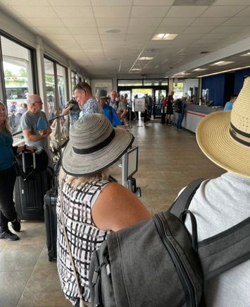 Line out the door when I was next in line