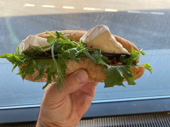 Brie and roasted vegetable sandwich on sale in Arlanda