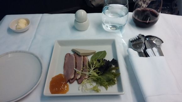 MENU---Duck liver pate with smoked duck breast