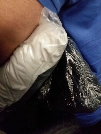 Kinda hard to tell, again had to be descrete, but that's two standard FC blankets tucked under the business class set.  I will check eBay tomorrow to see if any are for sale in the Milwaukee area lol.
