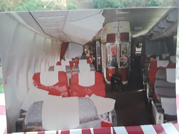 The glass display cabinets were cool,not all aircraft had them.
This was on the 747-400