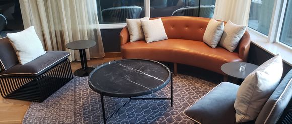 Conversational corner seating 