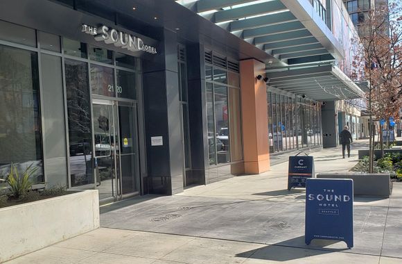 Keep an eye out for the signage! King County Public Health next door on corner is easier to spot. 