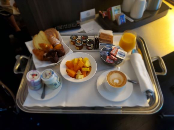 Room service breakfast
