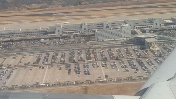 Athens airport.
