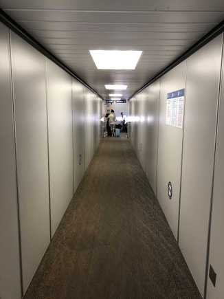 I made my way to the Gate, scanned my PB, headed down the jet bridge and was greeted by my seat mate.