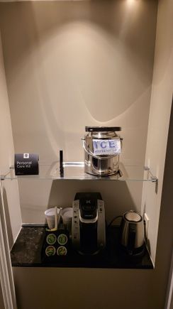 Coffee area in Suite