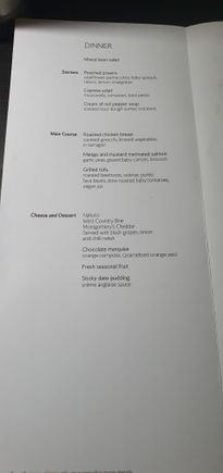 Menu on the BA108 DXB-LHR today.