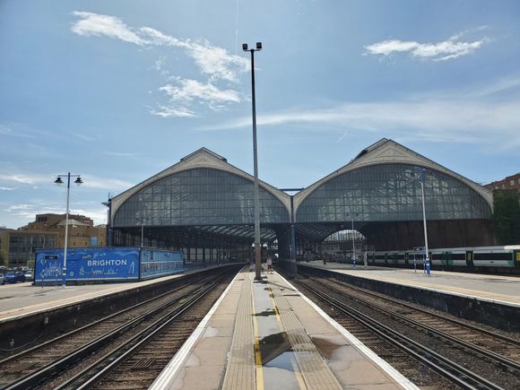 Brighton station from the railway approach side