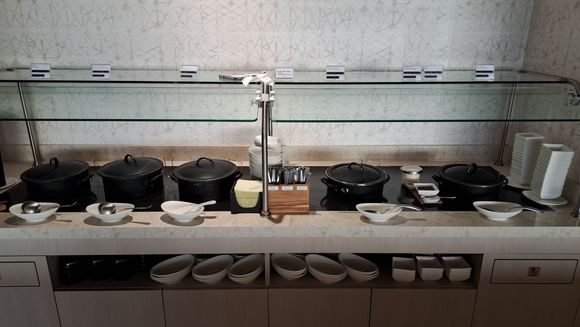 Hot food selection