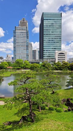 Lots of beautiful rock and water features in  the Kyu shiba rikyu garden. It is such a contrast from the neon and bustle of chuo-dori shopping street in ginza to the peaceful gardens of Tokyo.