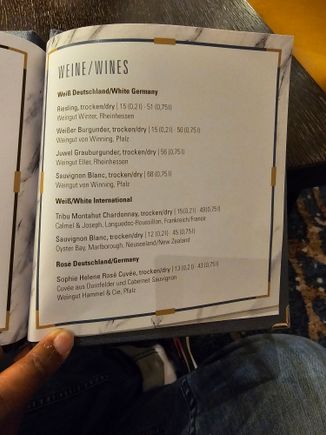 Marlene menu
