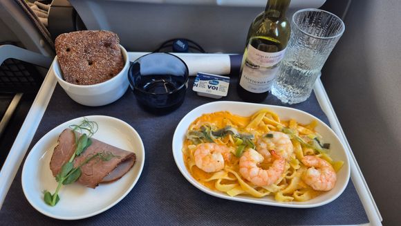 This was the best AY meal so far - tasty prawns and a moreish sauce. 