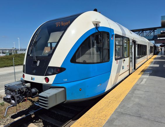 Some trains from home. Stadler is a swiss train producer.