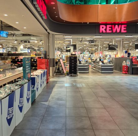 There is a REWE supermarket around the corner. It is way cheaper than the buffet from the Hotel.