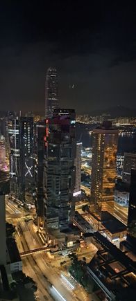 Side view from my room at night