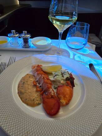 Lobster claw was delightful, tail a little rubbery