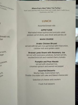 Lunch Menu