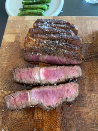 Rib Eye Steak Cooked to my Taste