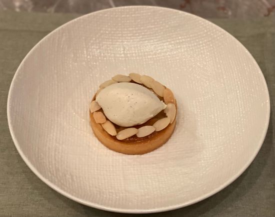 Pear frangipane tart