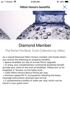 Breakfast info in app