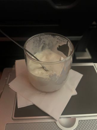Ice cream soup. 