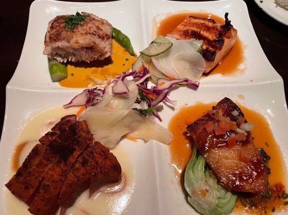 Mahi-Mahi, Salmon, Ahi Tuna and Misoyaki Butterfish