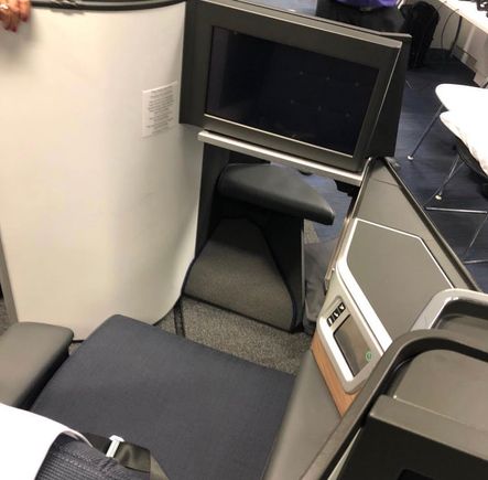 A rather unflattering angle posted on instagram of a BA mock up  of the new CWS