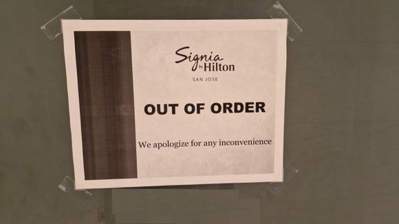 Sauna was out of order
