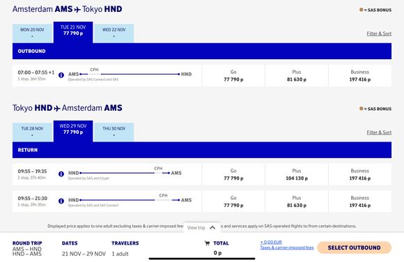 AMS-CPH-HND
