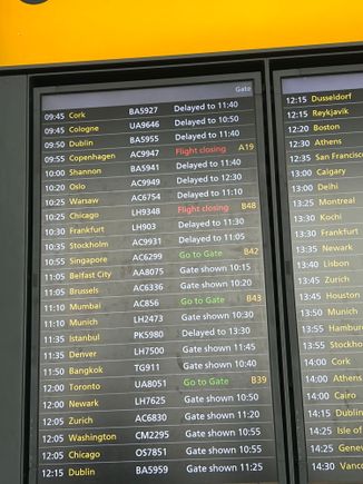 Most short haul flights have some delay!