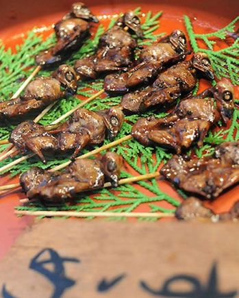 Grilled sparrow