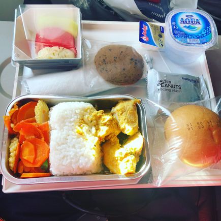 CGK-KUL chicken curry with rice 